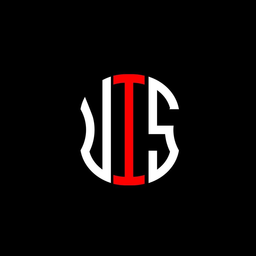 UIS letter logo abstract creative design. UIS unique design vector