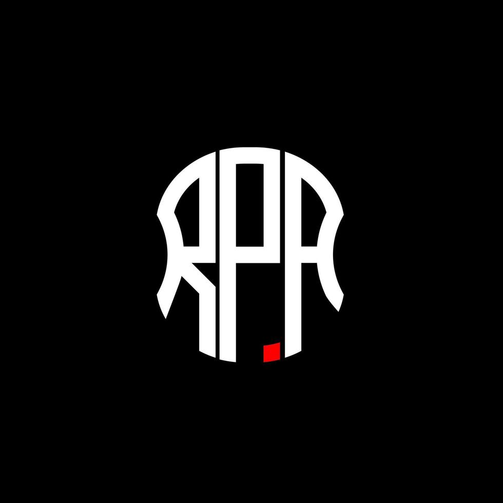 RPA letter logo abstract creative design. RPA unique design vector