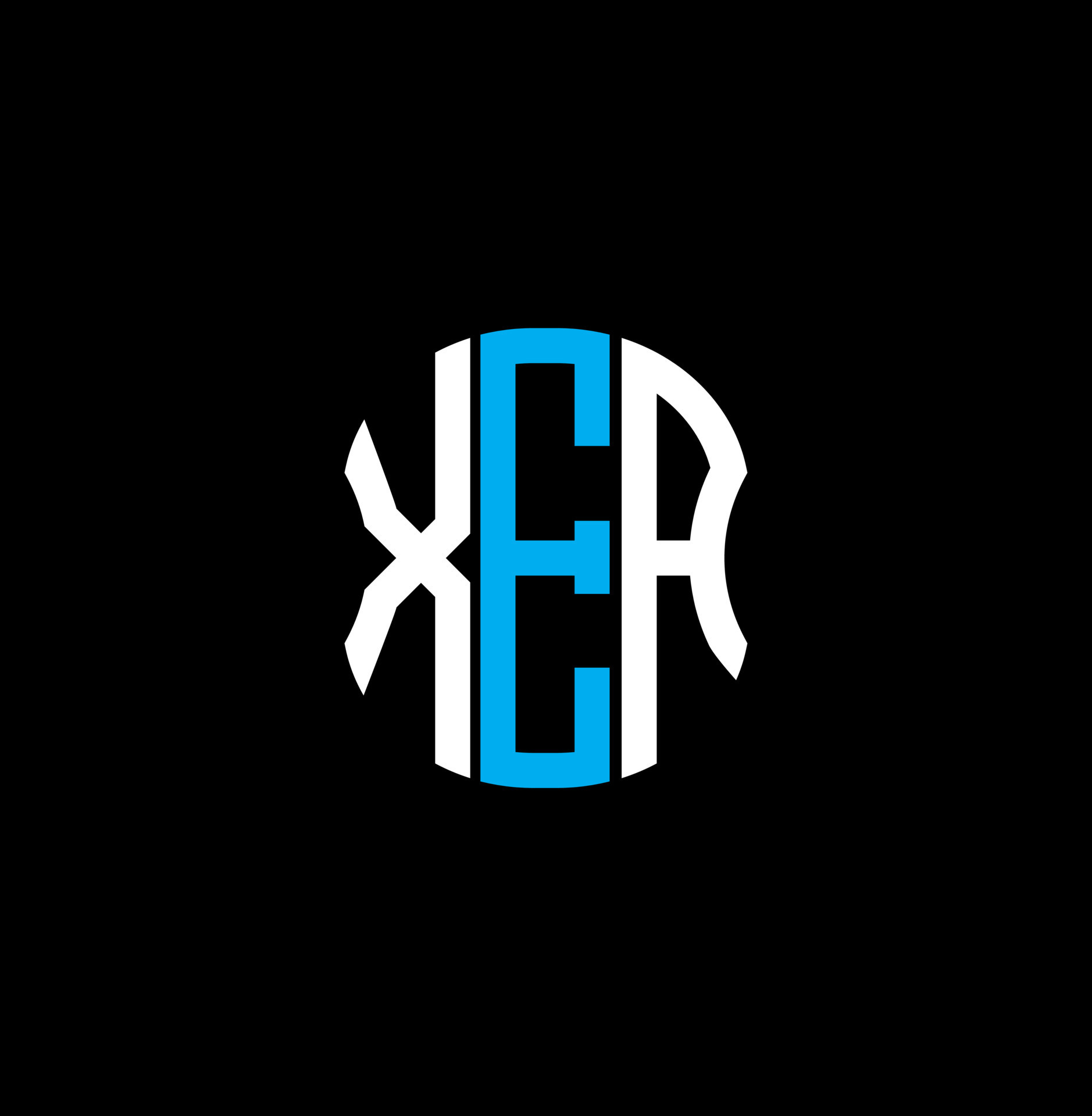 XEA letter logo abstract creative design. XEA unique design 14266045