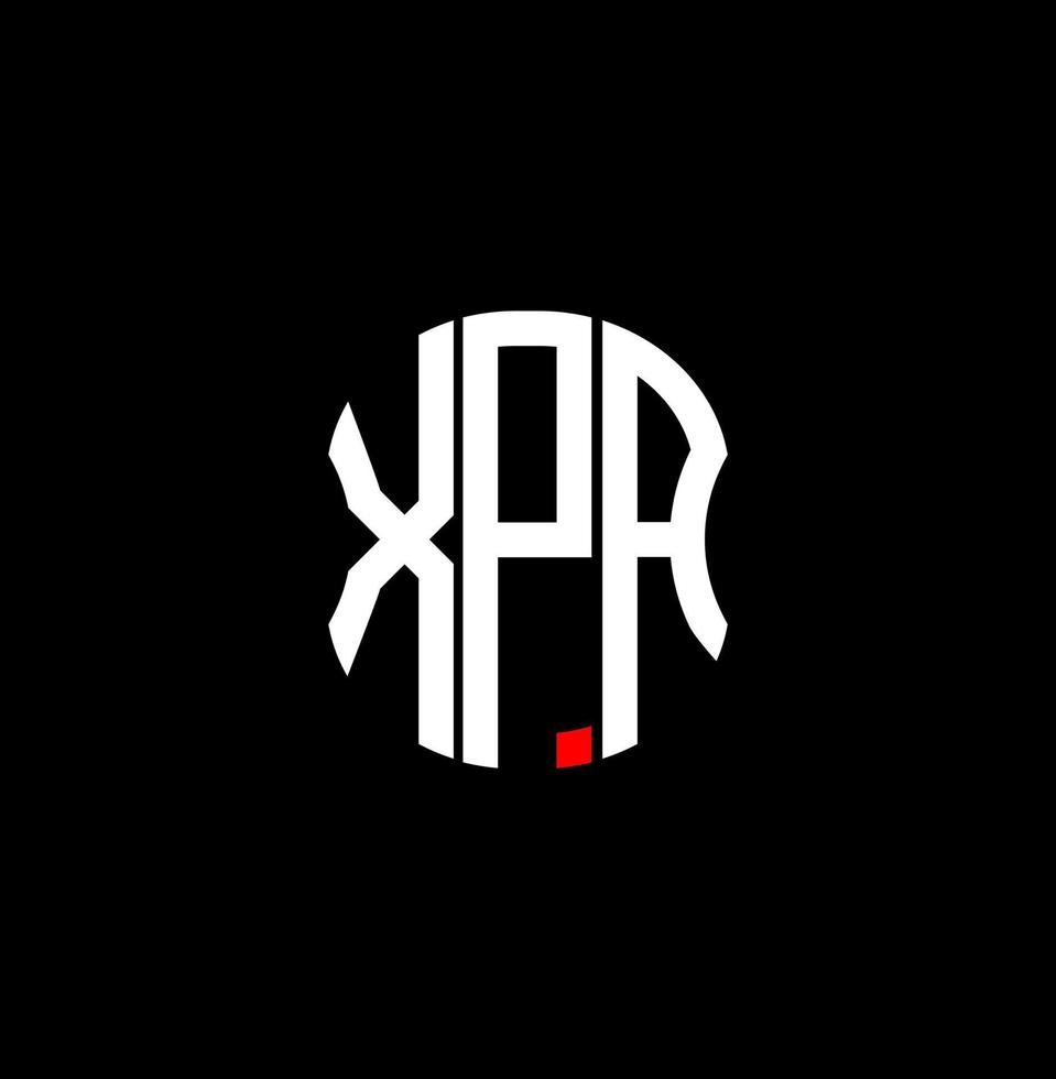 XPA letter logo abstract creative design. XPA unique design vector