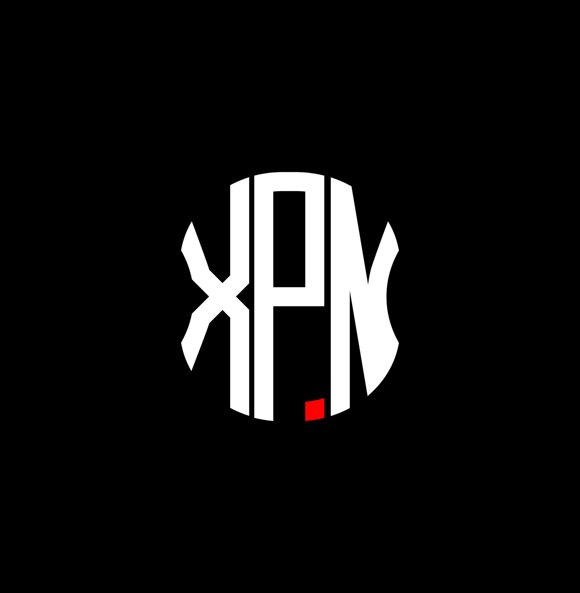 XPN letter logo abstract creative design. XPN unique design 14266065