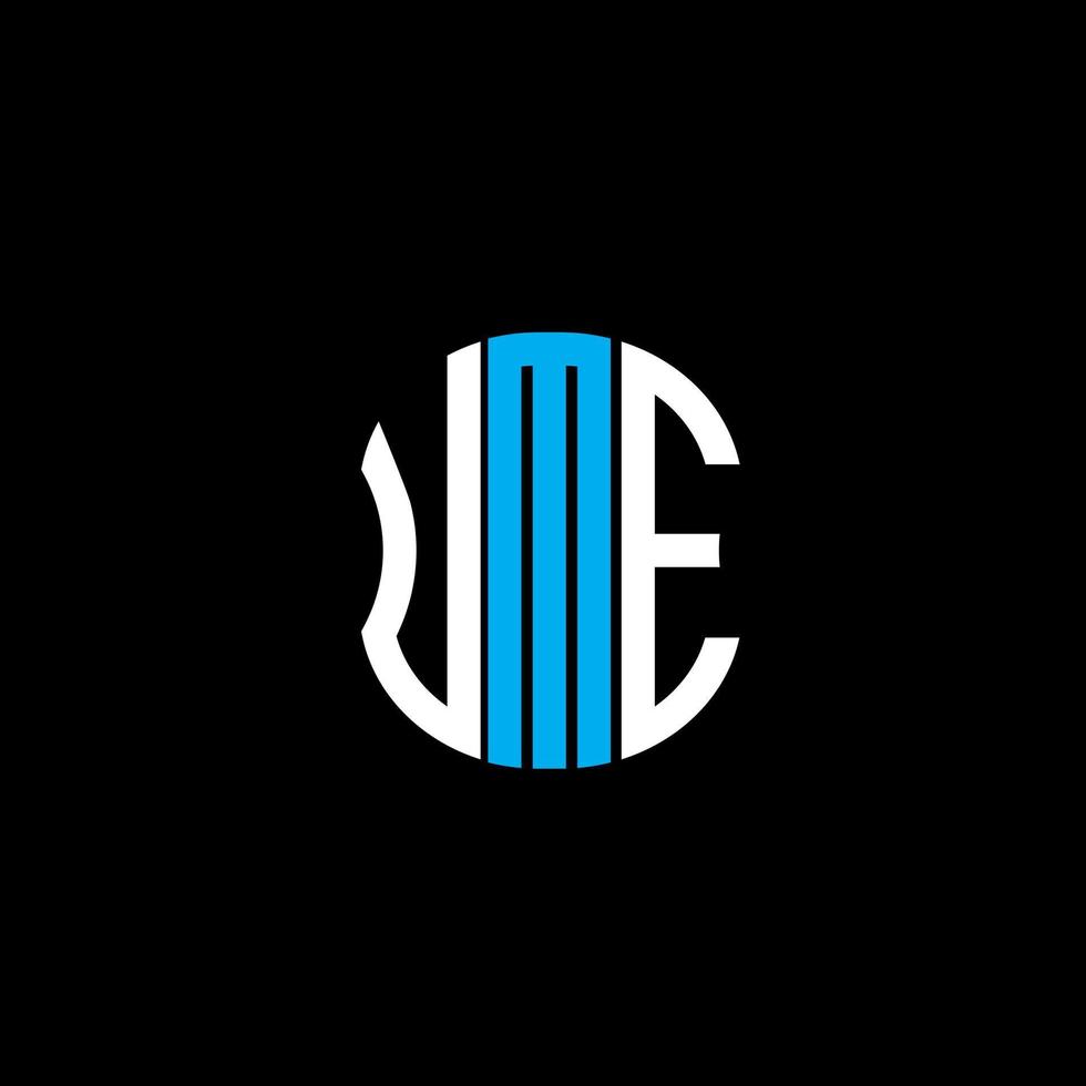 UME letter logo abstract creative design. UME unique design vector