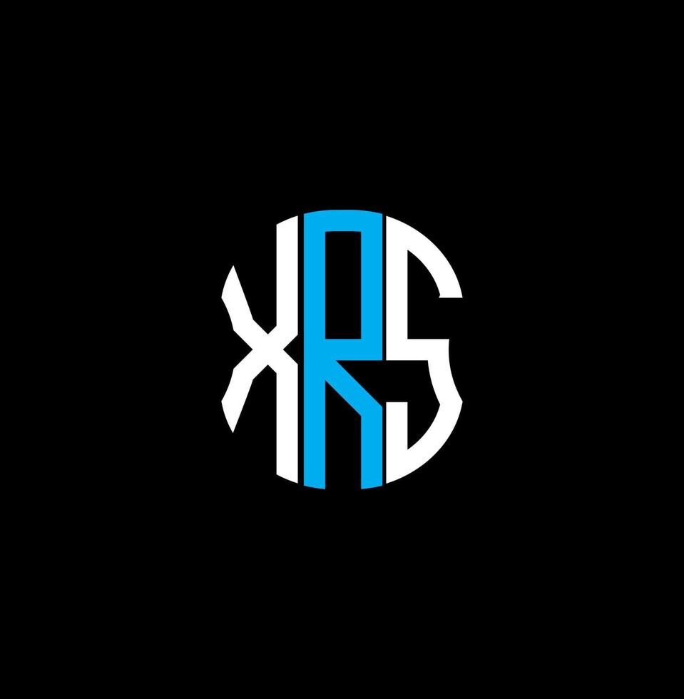 XRS letter logo abstract creative design. XRS unique design vector
