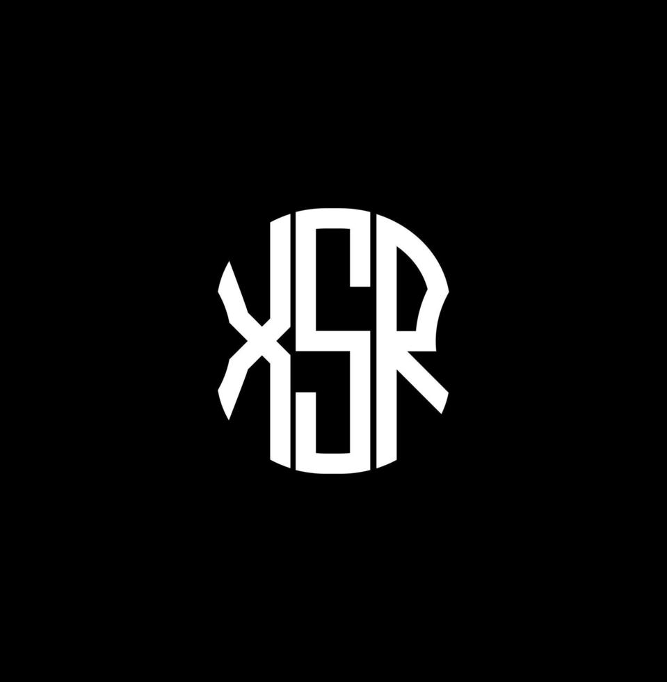 XSR letter logo abstract creative design. XSR unique design vector