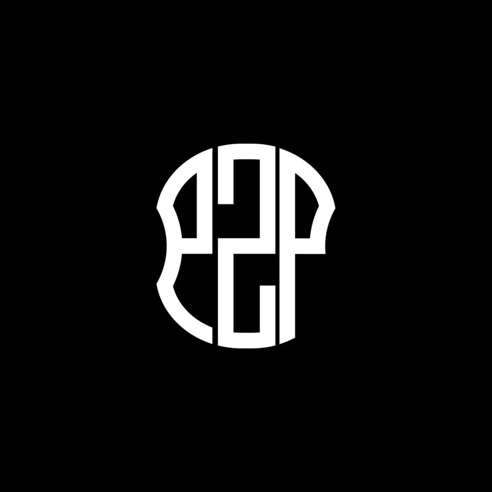 PZP letter logo abstract creative design. PZP unique design vector