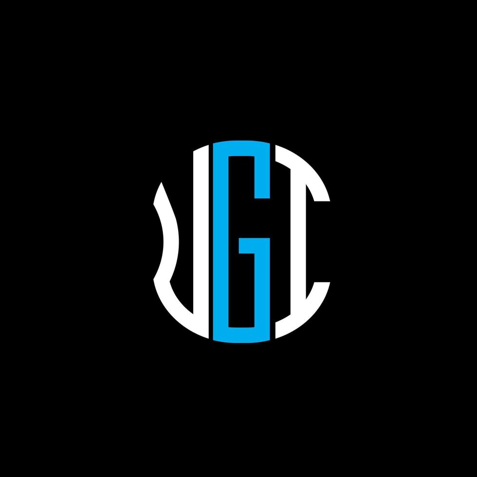 UGI letter logo abstract creative design. UGI unique design vector