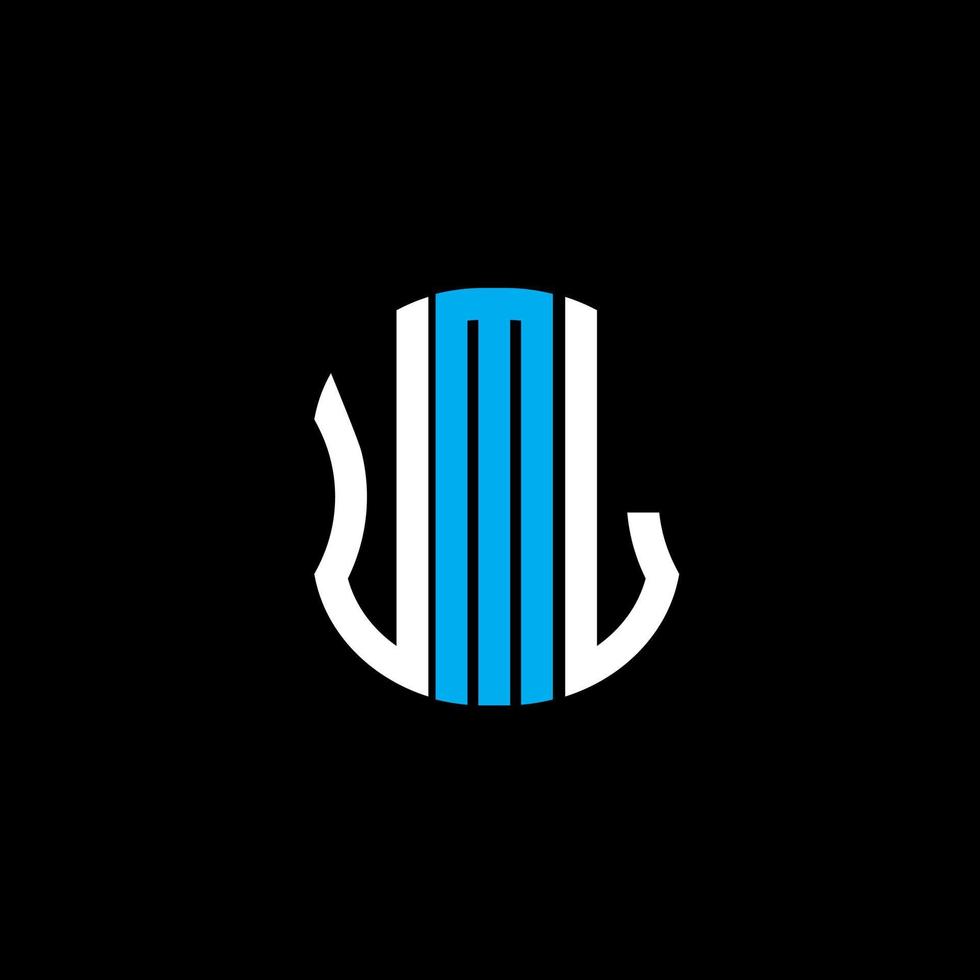 UML letter logo abstract creative design. UML unique design vector