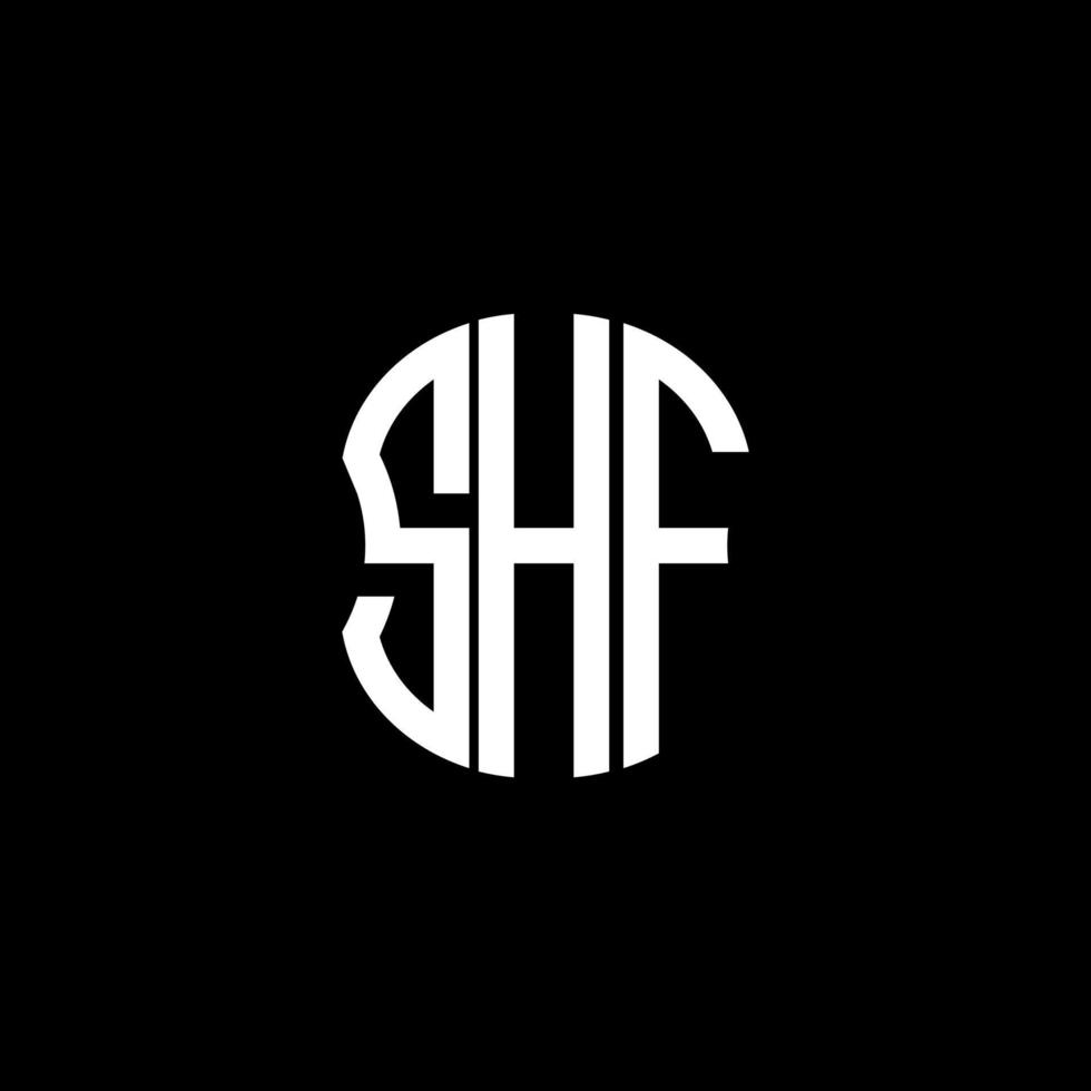 SHF letter logo abstract creative design. SHF unique design vector