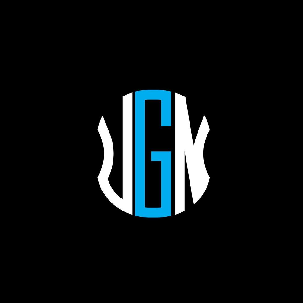 UGN letter logo abstract creative design. UGN unique design vector
