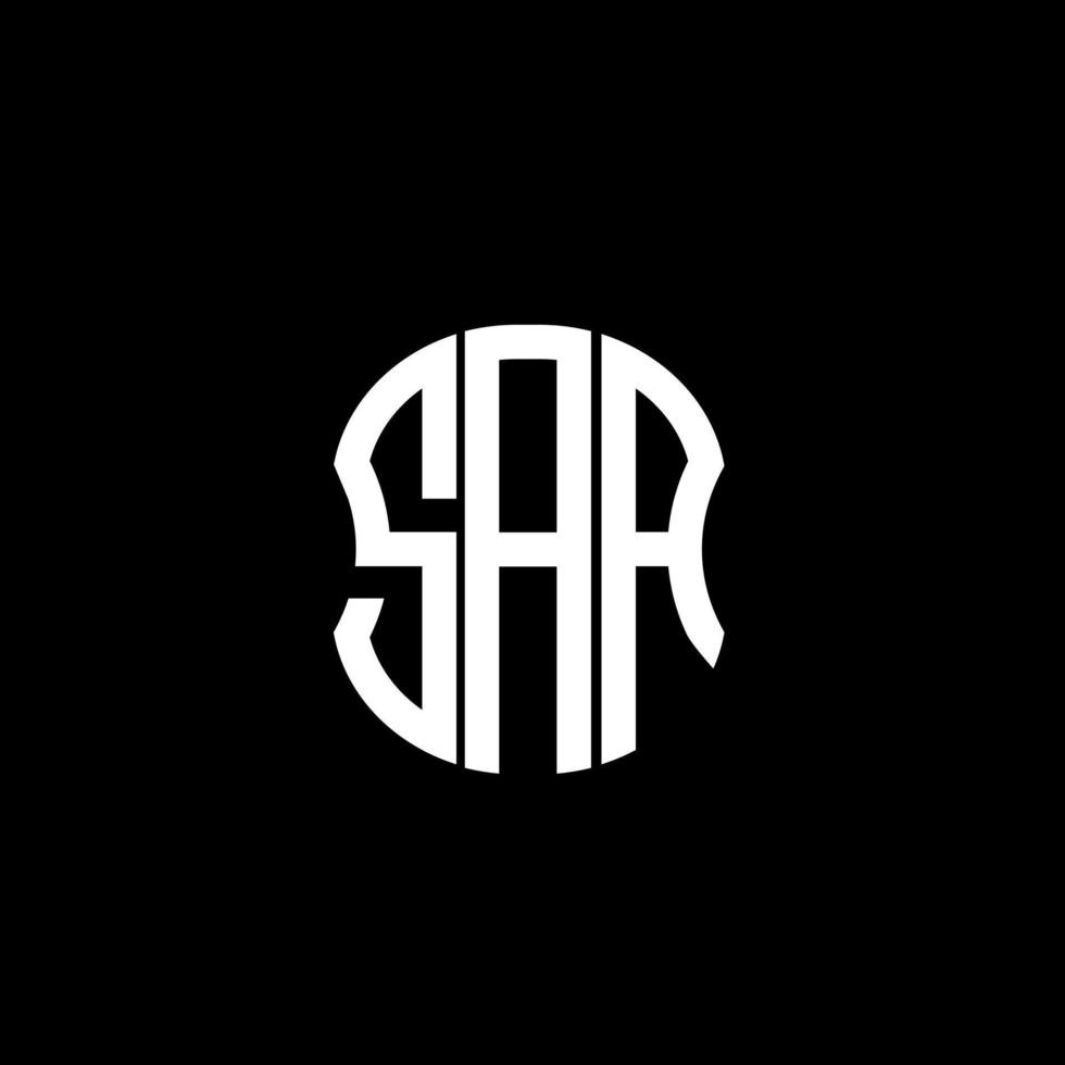 diseño creativo abstracto del logotipo de la letra saa. saa un diseño único vector