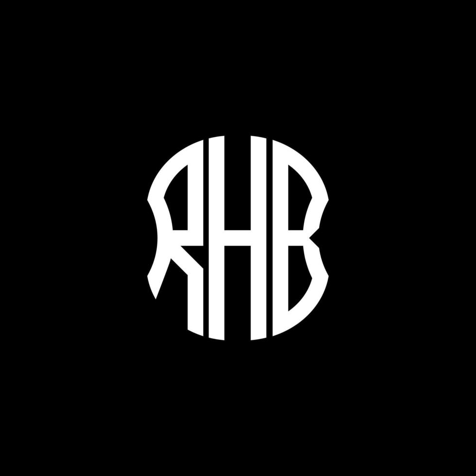 RHB letter logo abstract creative design. RHB unique design vector