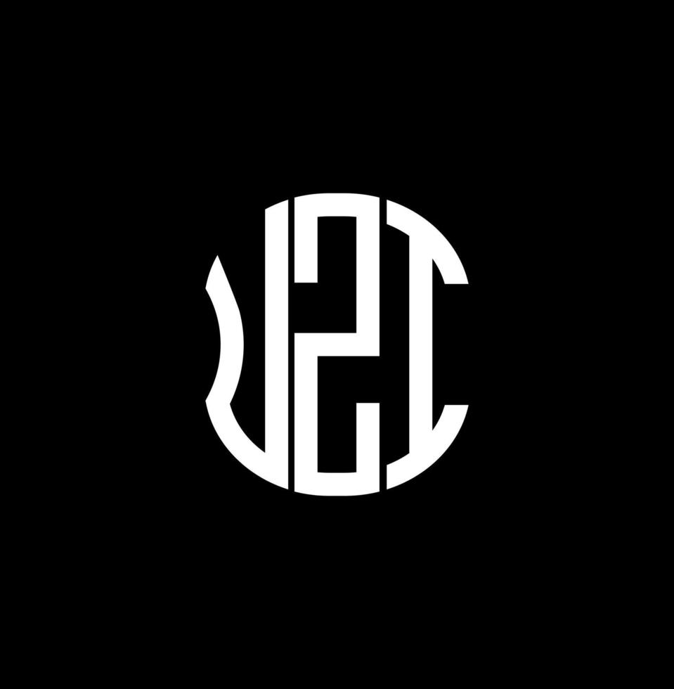diseño creativo abstracto del logotipo de la letra uzi. uzi diseño único vector