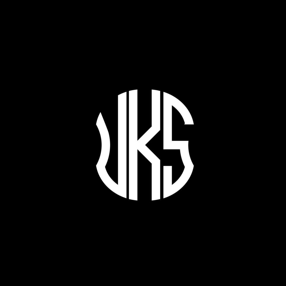 UKS letter logo abstract creative design. UKS unique design vector