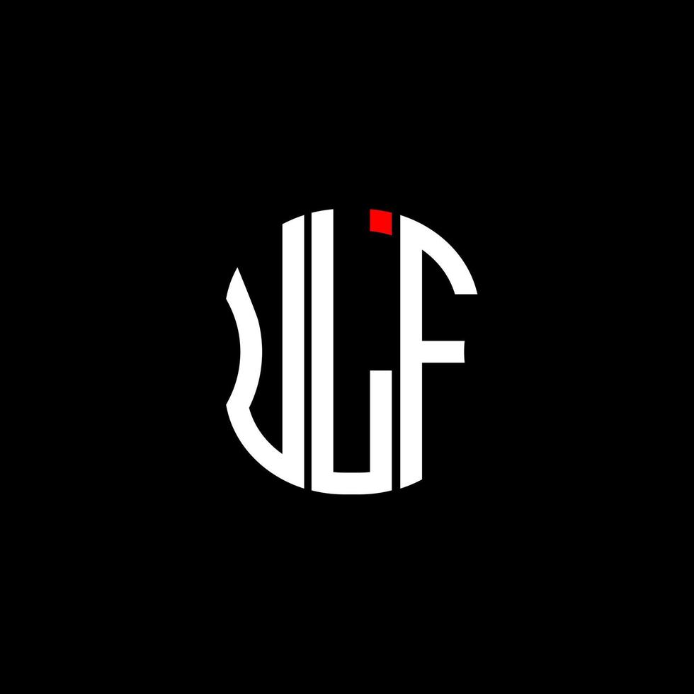 Diseño creativo abstracto del logotipo de la letra ulf. diseño unico vector