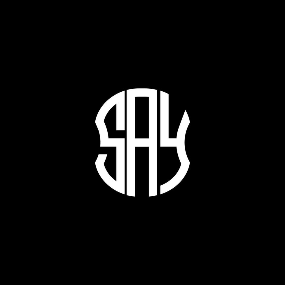 SAX letter logo abstract creative design. SAX unique design vector