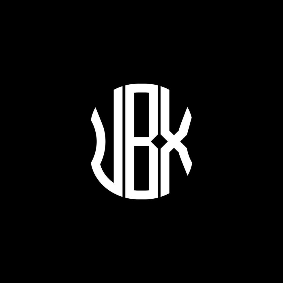 UBX letter logo abstract creative design. UBX unique design vector
