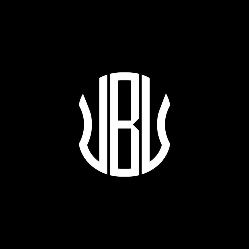 UBU letter logo abstract creative design. UBU unique design vector