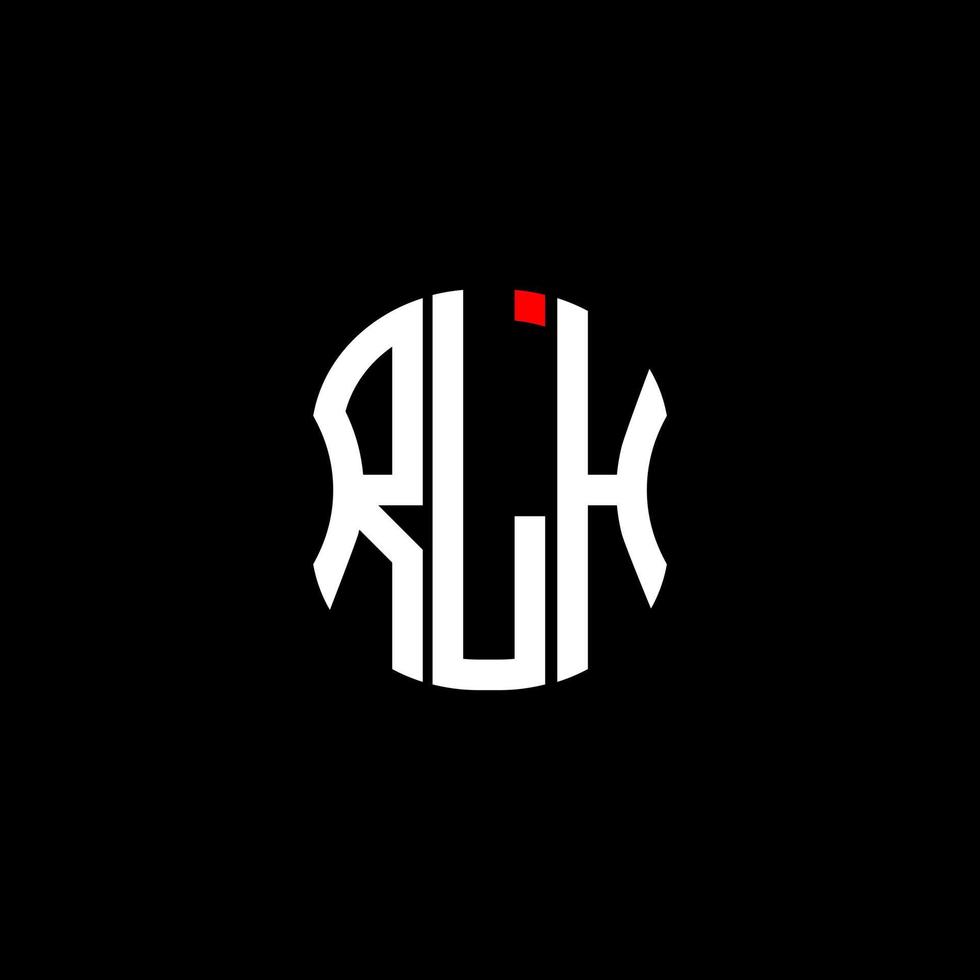 diseño creativo abstracto del logotipo de la letra rlh. rlh diseño único vector