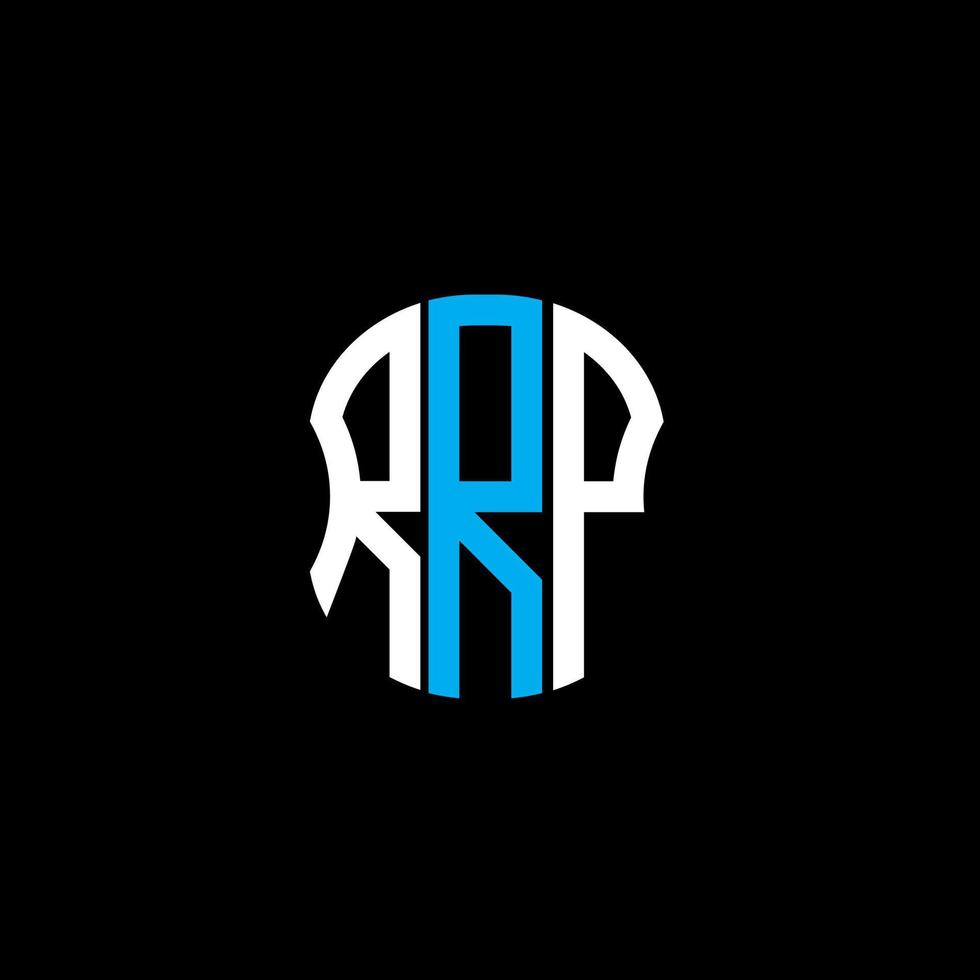 RRP letter logo abstract creative design. RRP unique design vector