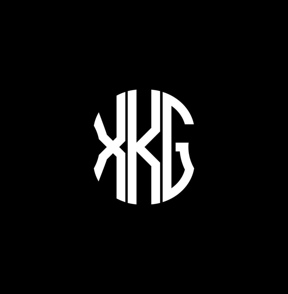 XKG letter logo abstract creative design. XKG unique design vector