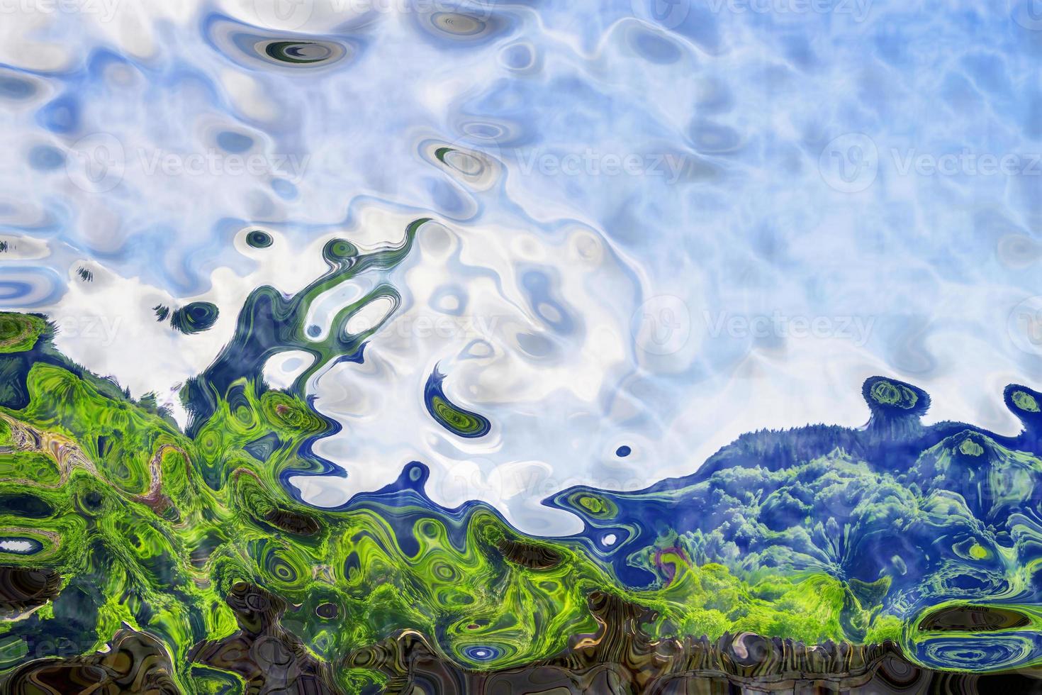 Digital Illustration Beautiful Abstract Vibrant Background photo