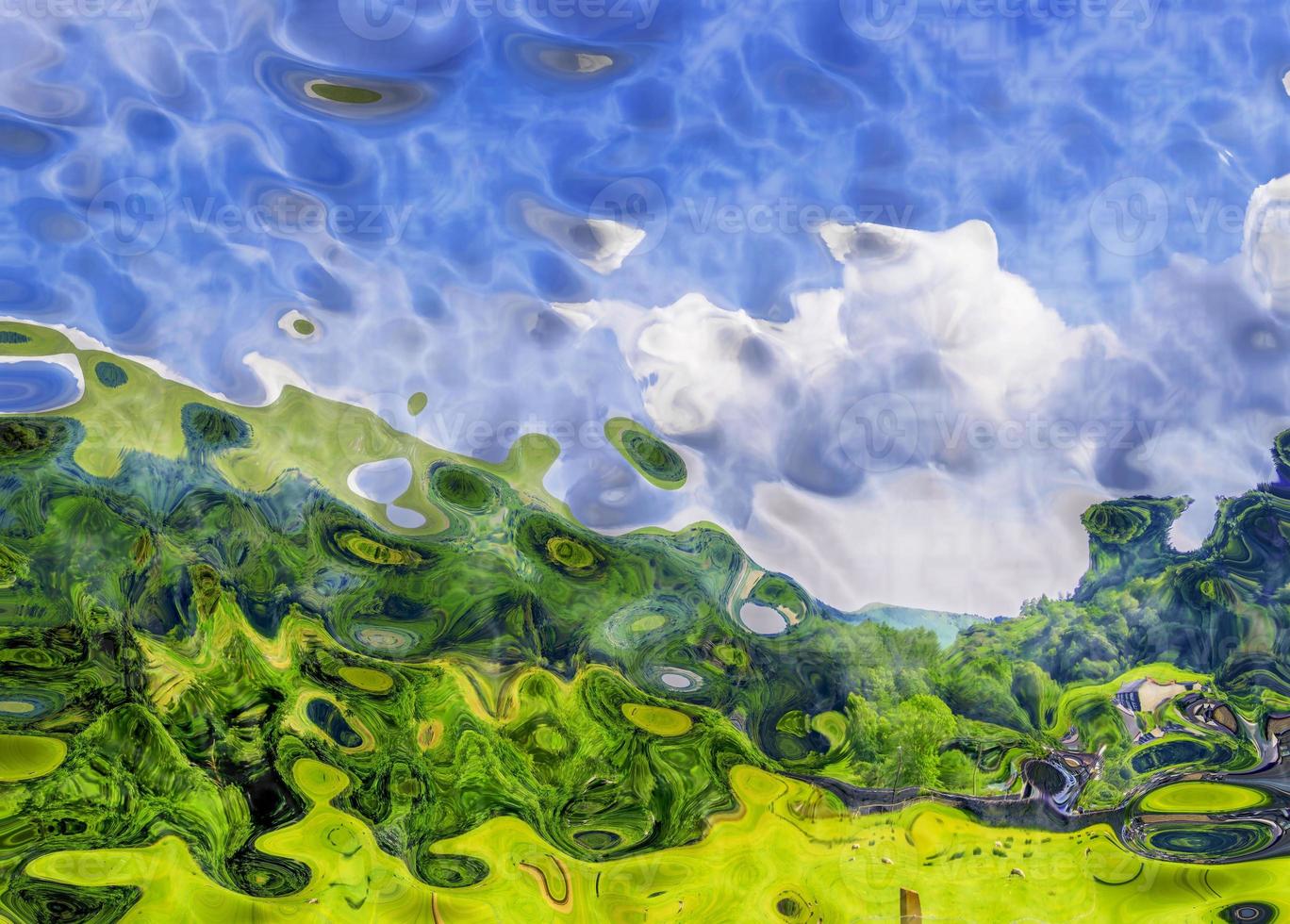 Digital Illustration Beautiful Abstract Vibrant Background photo