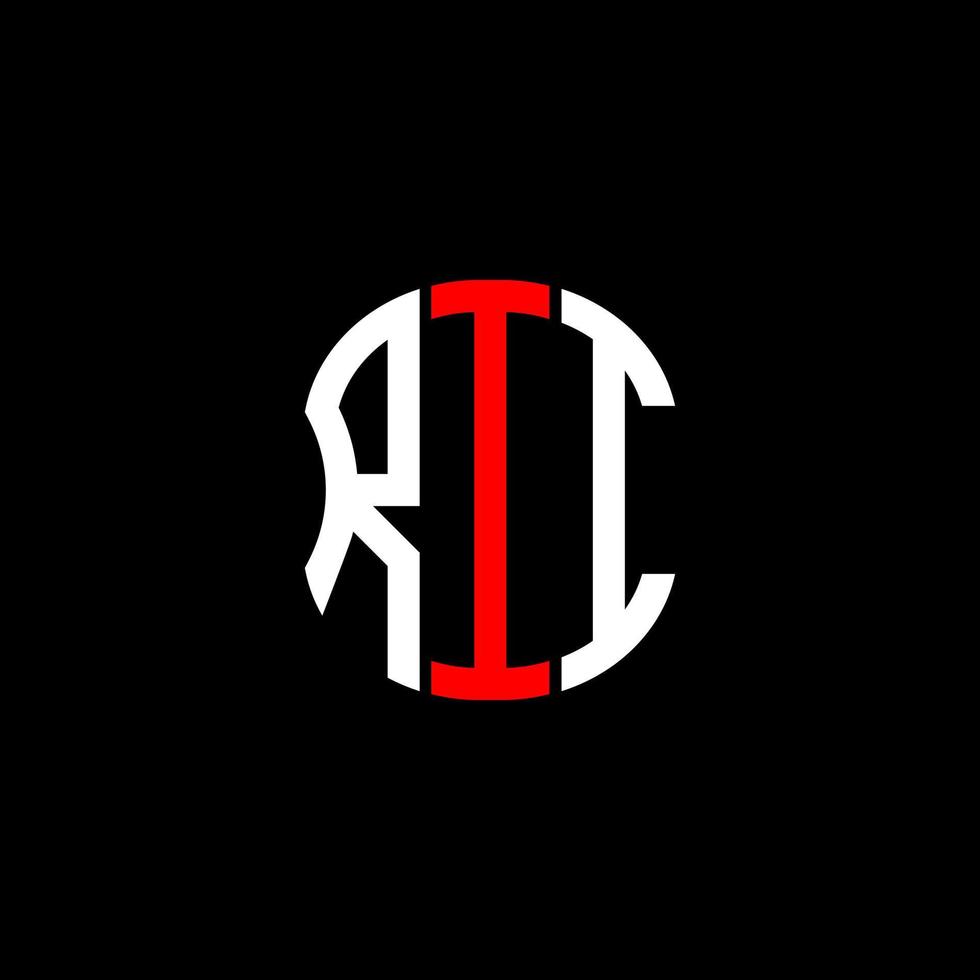 RII letter logo abstract creative design. RII unique design vector