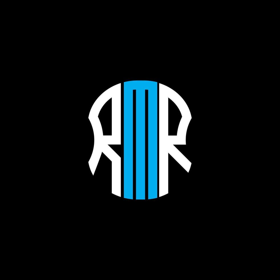 diseño creativo abstracto del logotipo de la letra rmr. rmr diseño único vector
