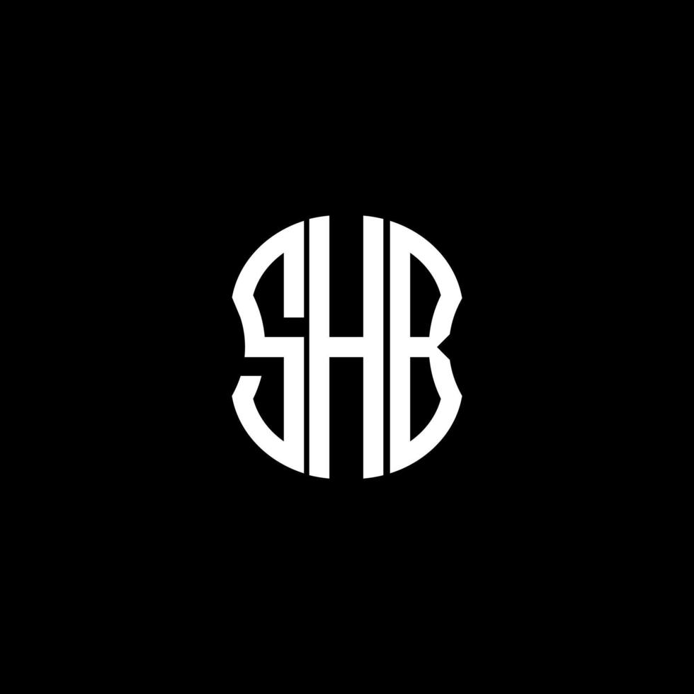 SHB letter logo abstract creative design. SHB unique design vector
