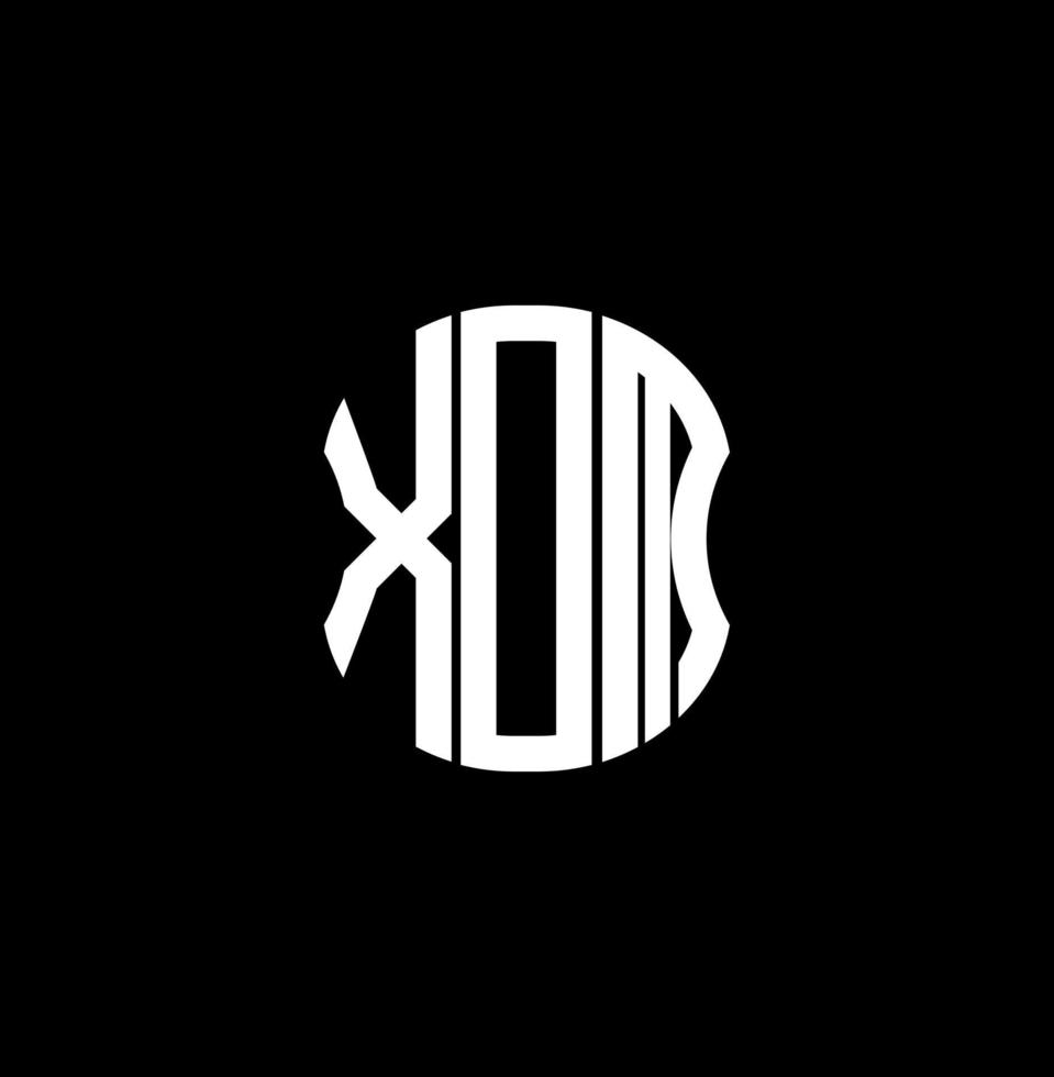 Diseño creativo abstracto del logotipo de la letra xdm. diseño único xdm vector