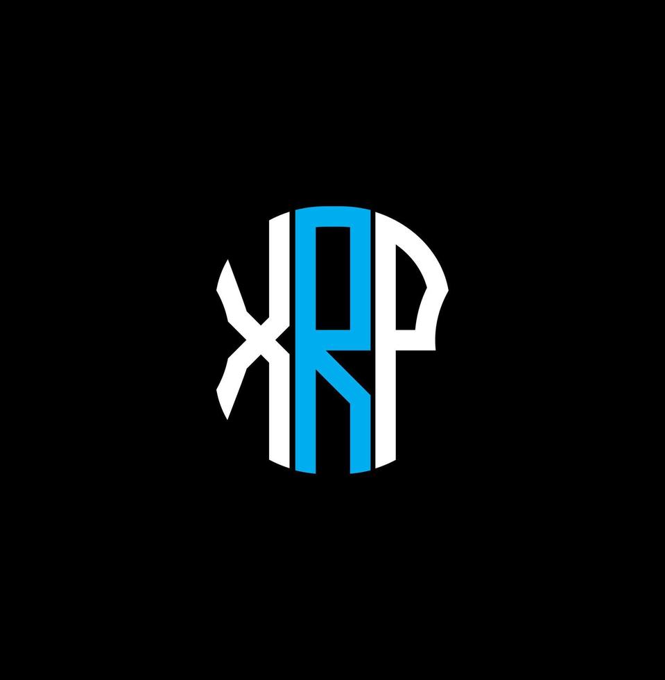 XRP letter logo abstract creative design. XRP unique design vector