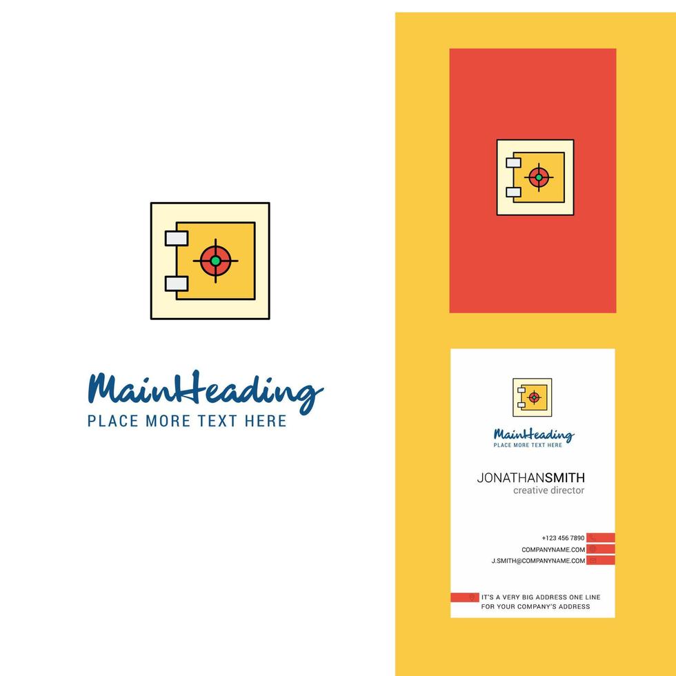 Locker Creative Logo and business card vertical Design Vector
