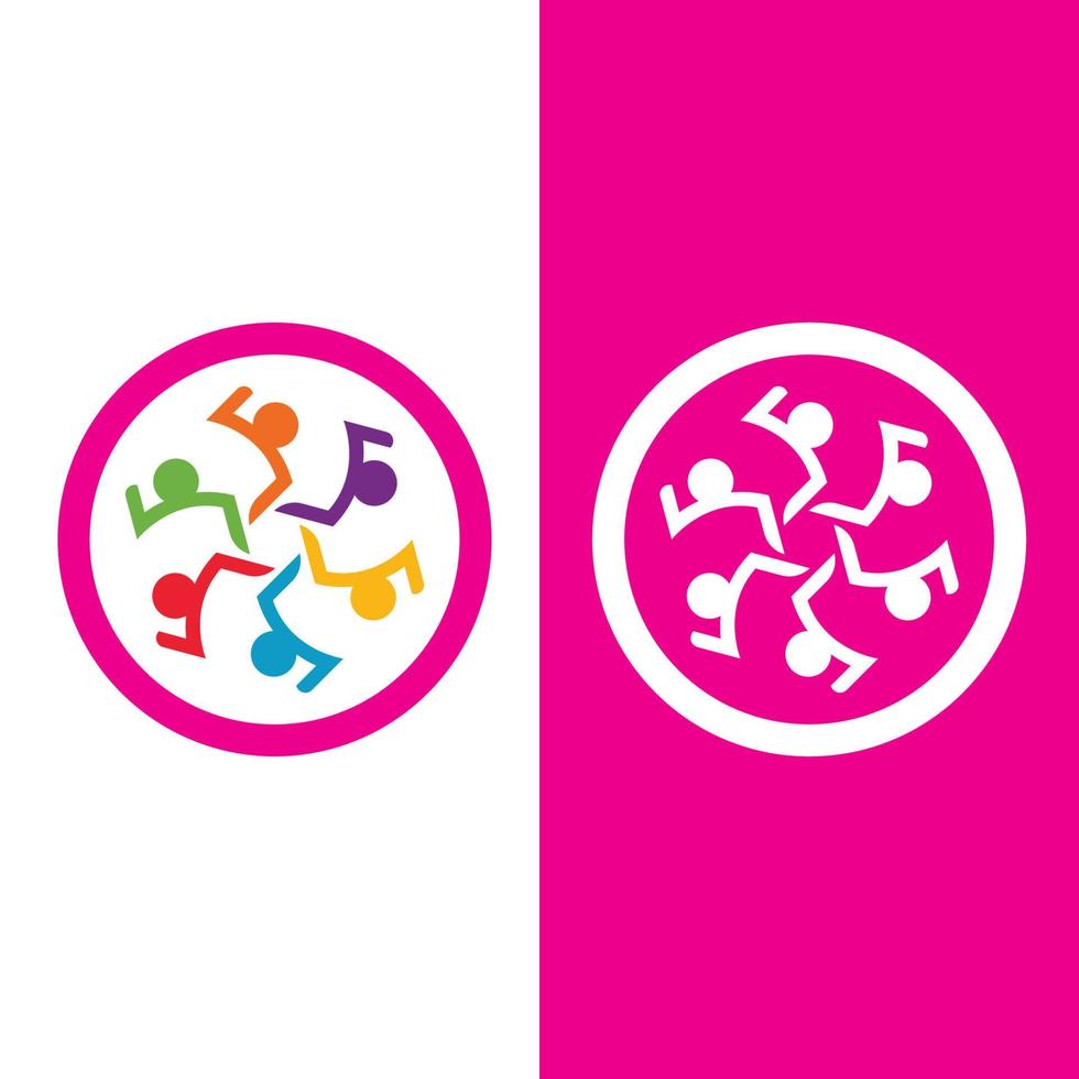 Community logo and symbol vector icon template