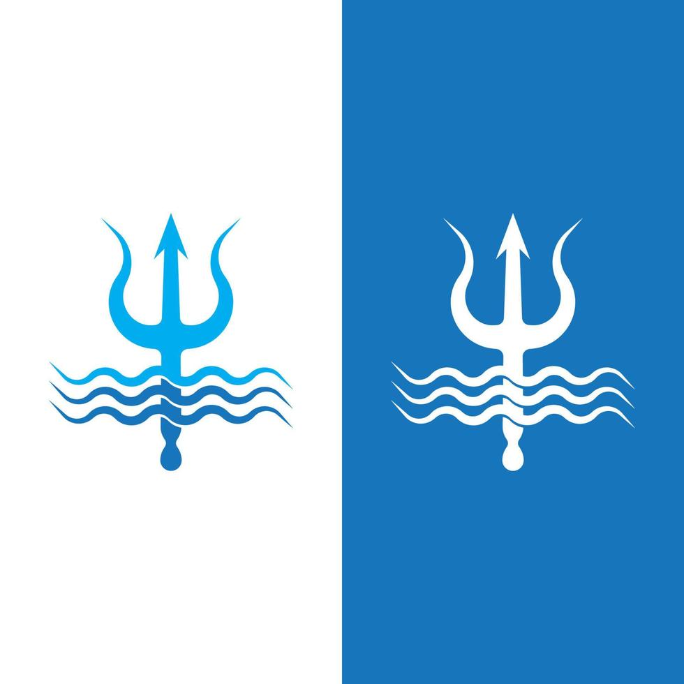 Trident logo template vector icon