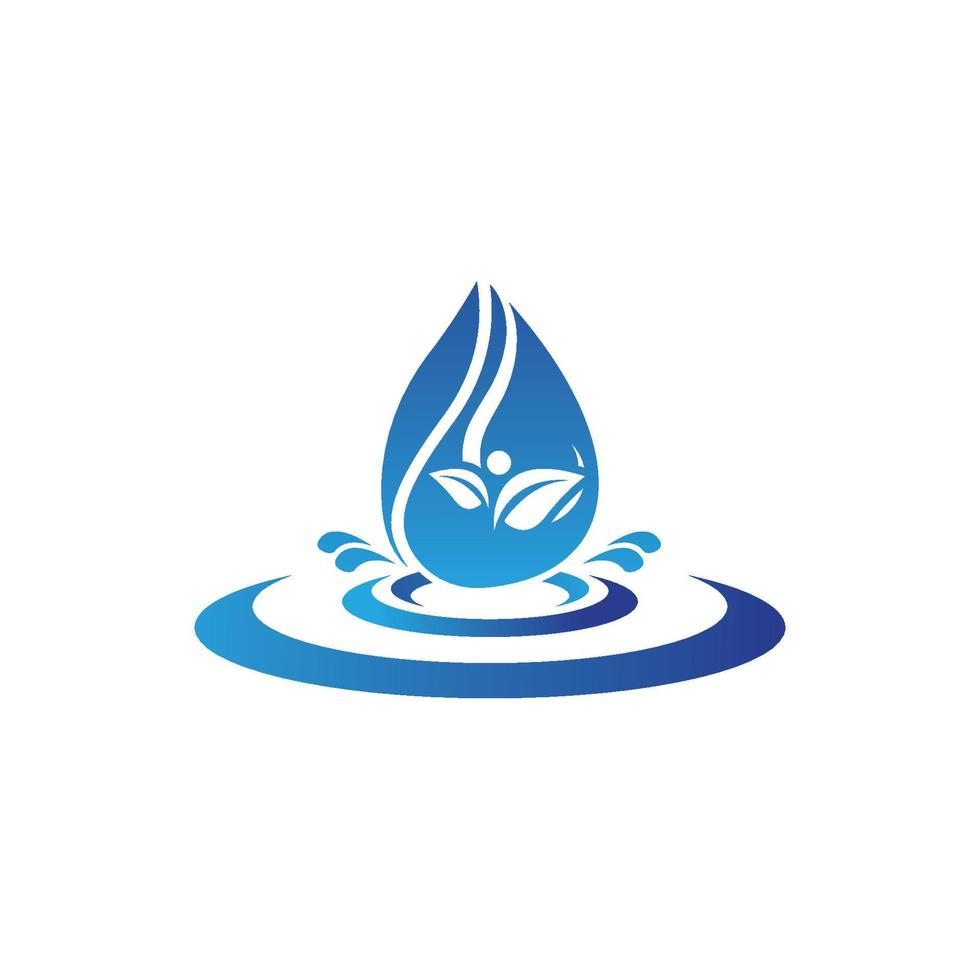 vector de plantilla de logotipo de gota de agua
