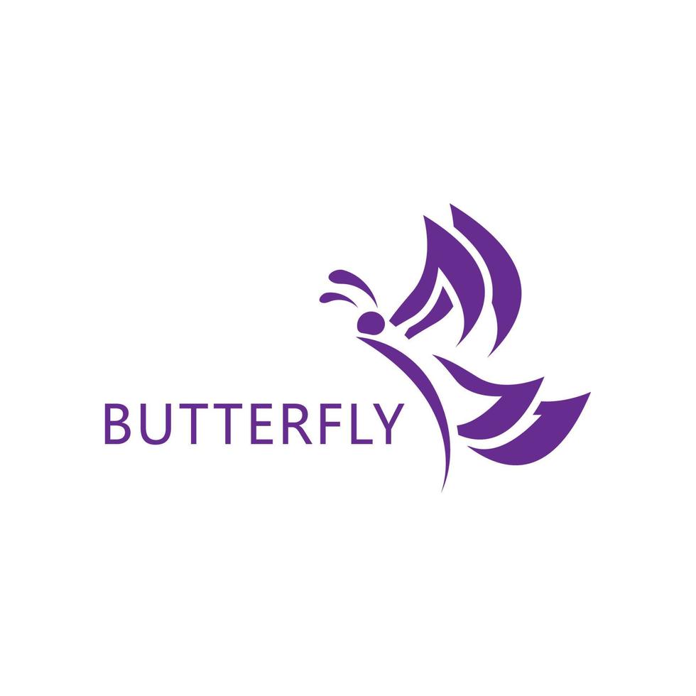 Beauty butterfly icon design vector