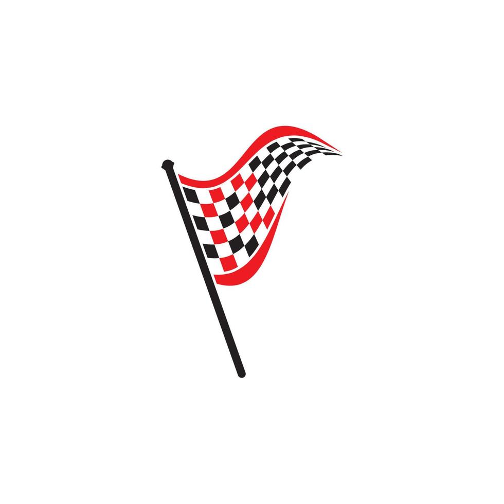 vector de diseño de icono de bandera de carrera