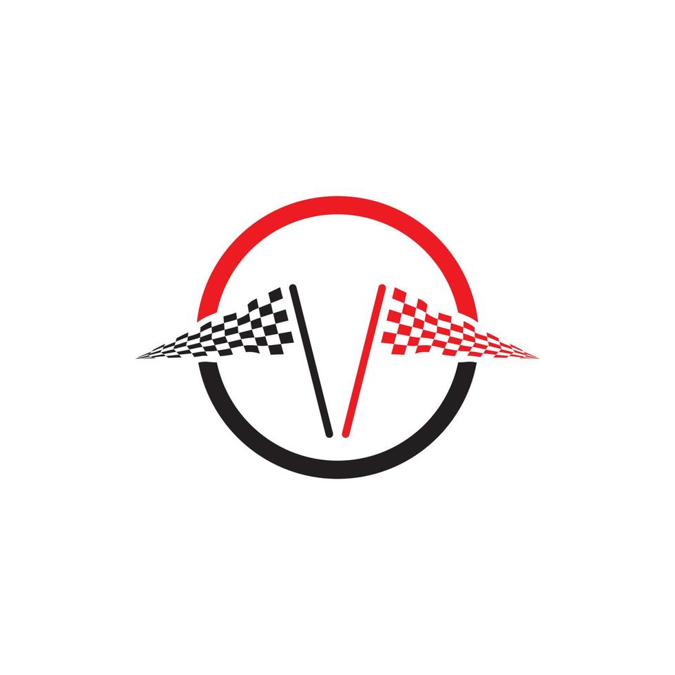 Race flag icon design vector