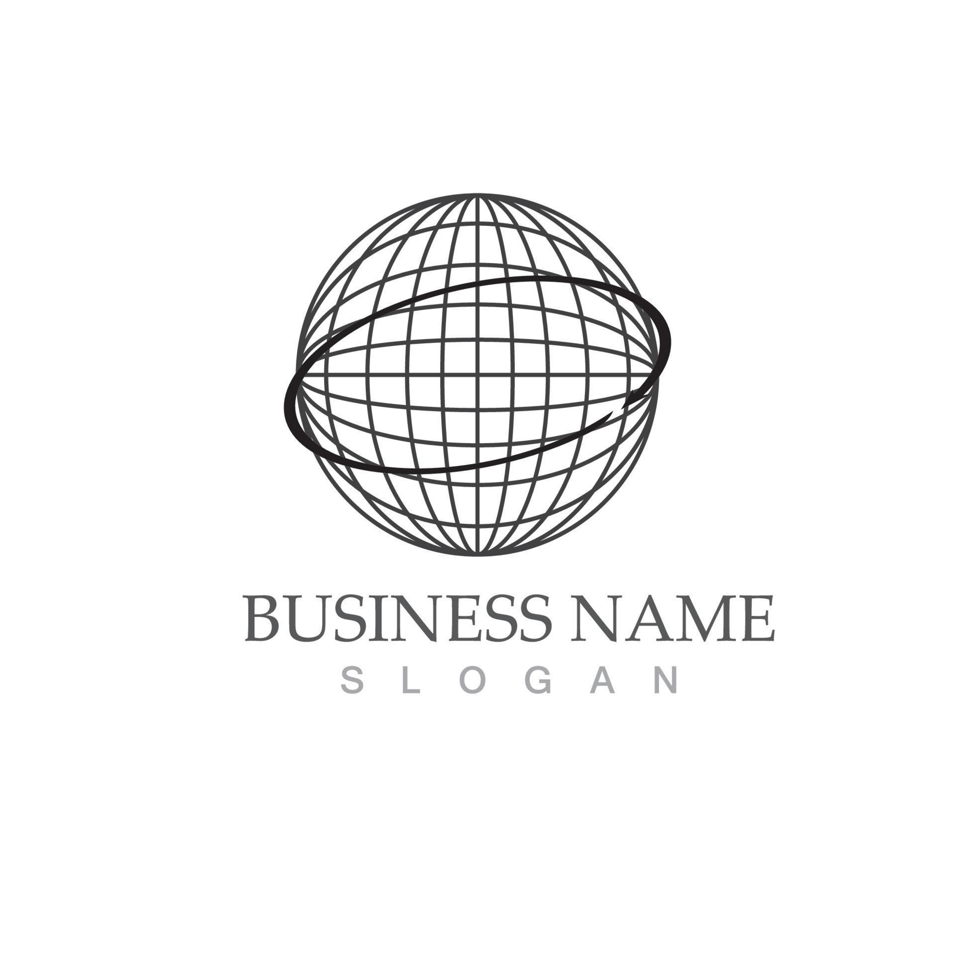 Globe logo vector design template 14268218 Vector Art at Vecteezy