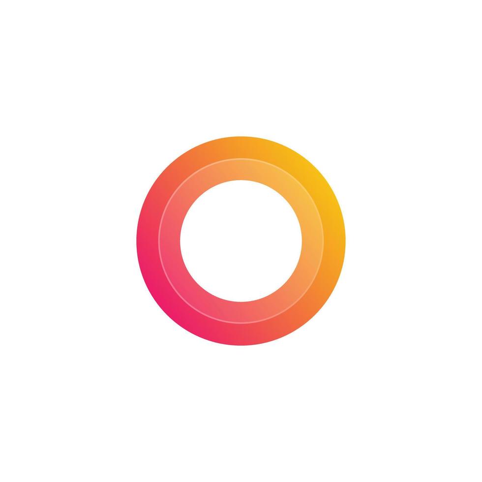 Letter O Logo Gradient Colorful Style for Company Business or Personal Branding vector