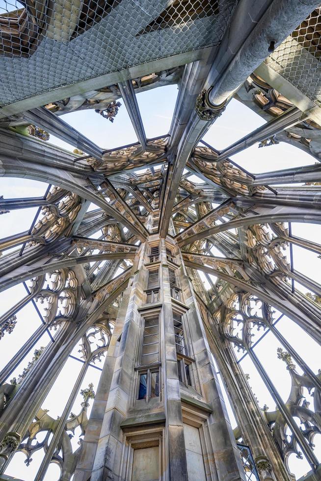 Ulm, Germany - July 20, 2019, Detail inside Tower of the Cathedral of Ulm, Germany photo