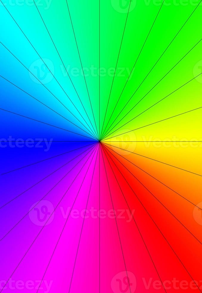 Rainbow Sunburst Background. Colorful smooth banner template. photo