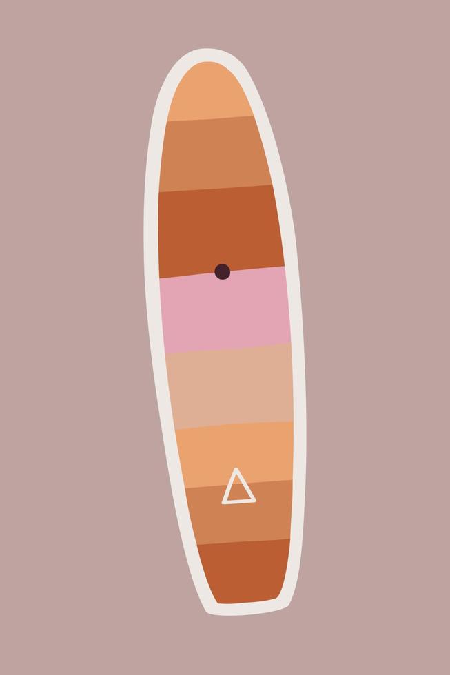 Surf board illustration vector