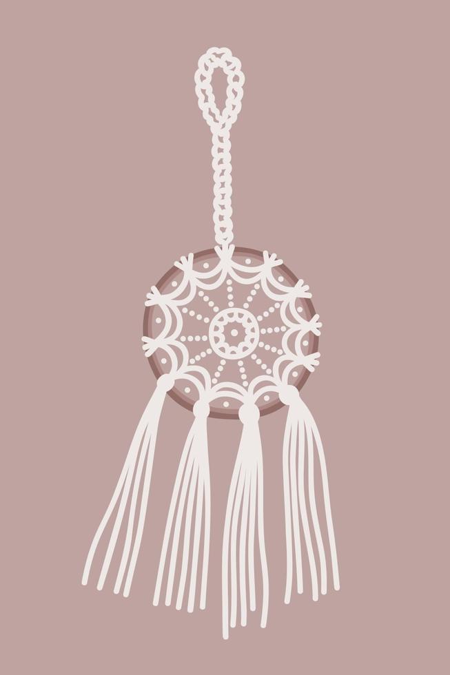 Dream catcher macrame vector