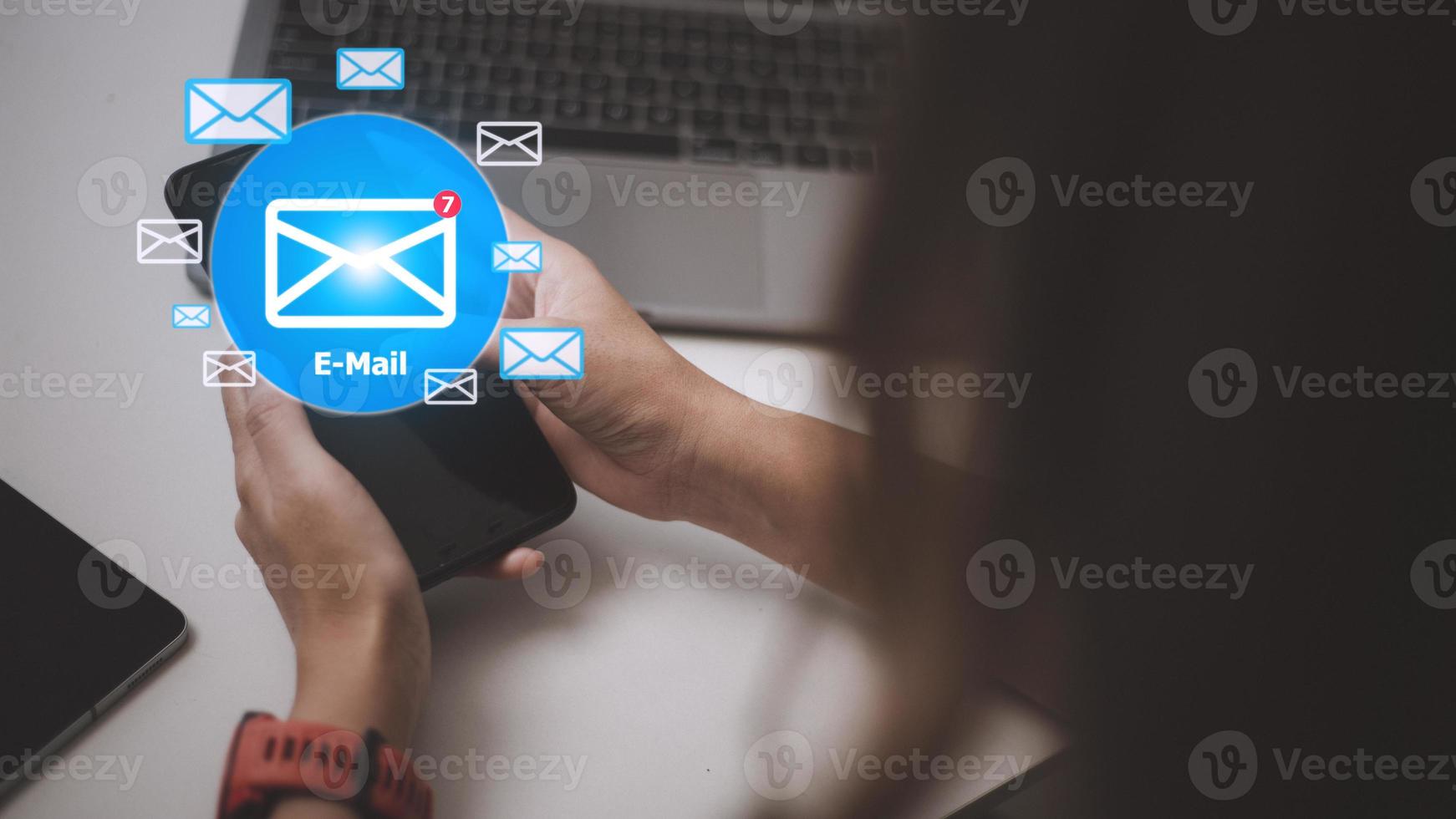 Email Inbox Electronic Communication Graphics Concept photo