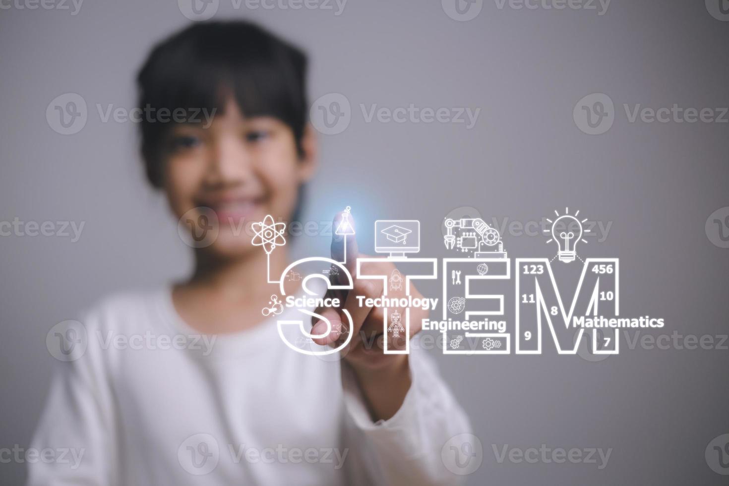 STEM Education Concept, STEM. Science Technology Engineering Math. Sci-Tech. Tech. Education concept. photo