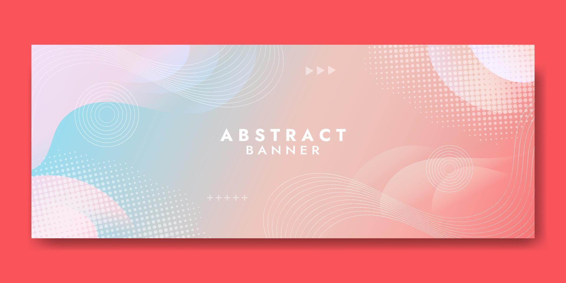 Abstract Pink Fluid Wave Banner Template vector