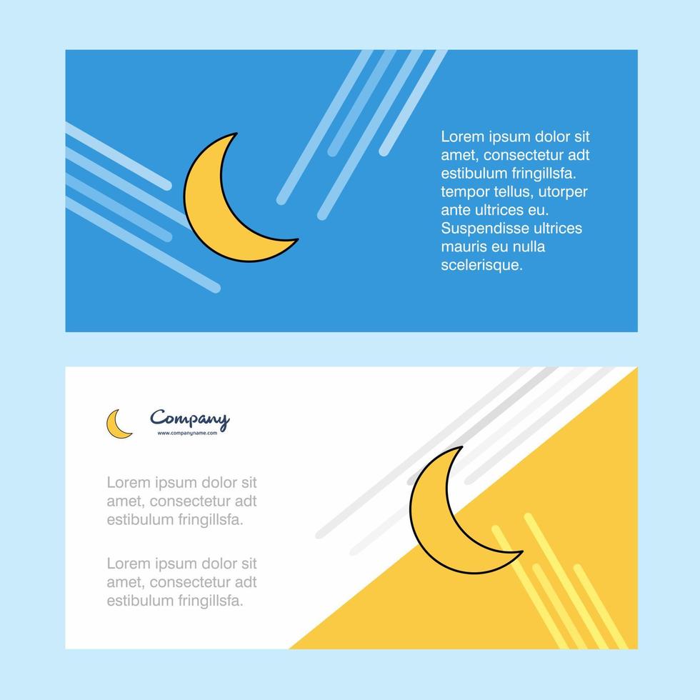 Cresent abstract corporate business banner template horizontal advertising business banner vector