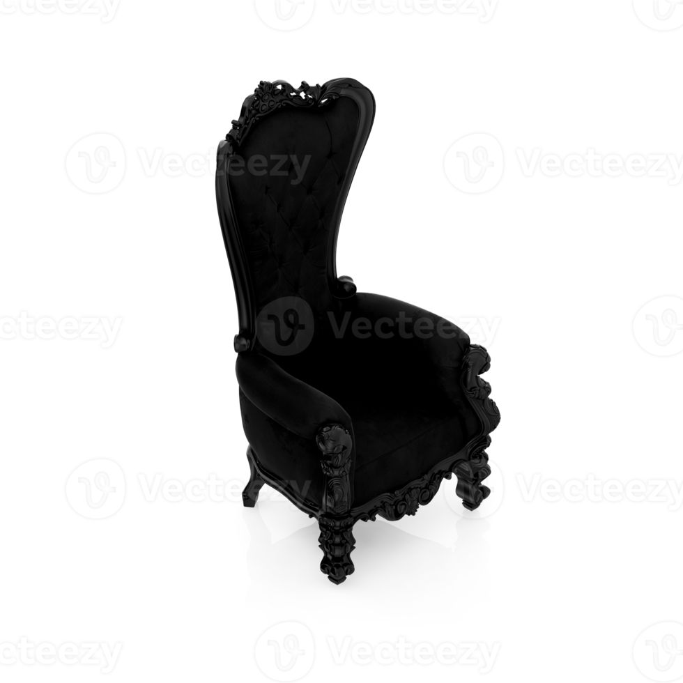 Isometric Chair 3D isolated rendering png