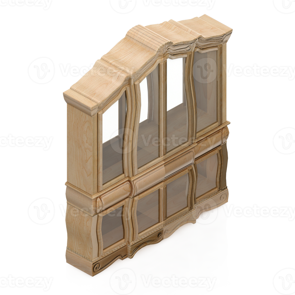 Isometric Cabinet 3D render png